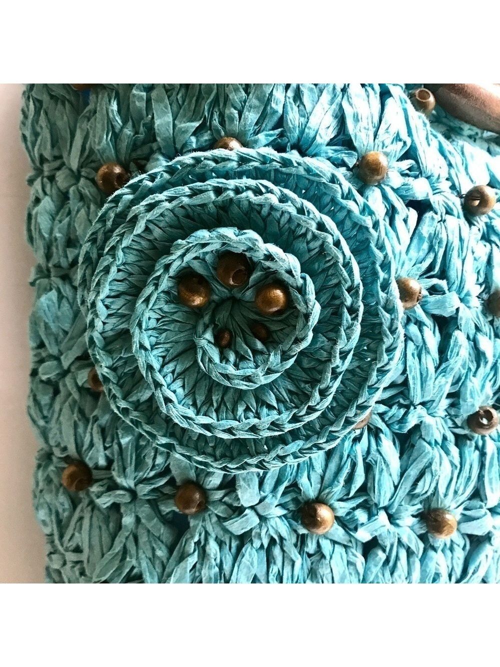 Naturalizer Woven Paper & Wooden Bead Shoulder Bag - Picture 3 of 14
